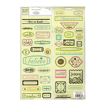 Heidi Grace  Stickers Reagans Closet - Clear Words