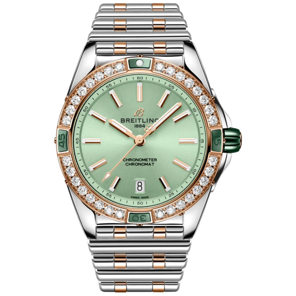 U17356531L1U1 Breitling Super Chronomat 38 mintgrön 