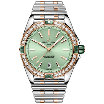 U17356531L1U1 Breitling Super Chronomat 38 mintgrön 