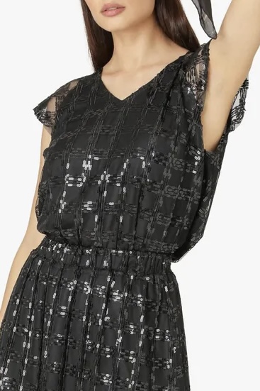 Unmade  Copenhagen - Aliyah Paljett Blouse Black - 4