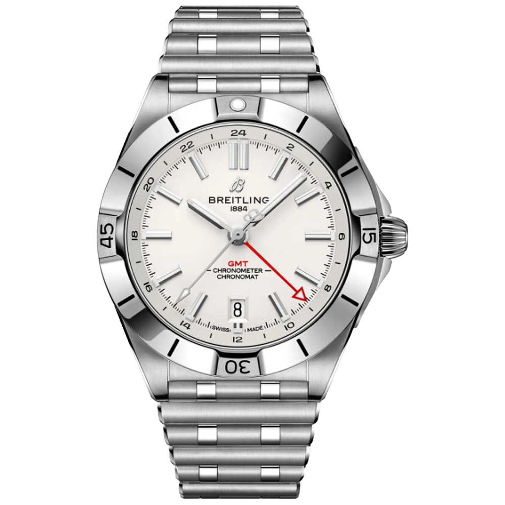 A32398101A1A1 Breitling Chronomat 40 GMT vit
