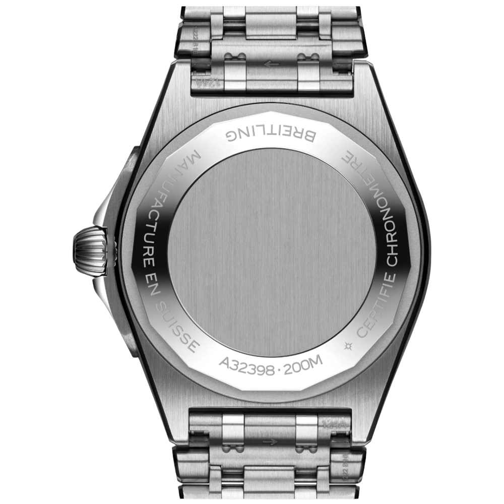 A32398101A1A1 Breitling Chronomat 40 GMT vit baksida