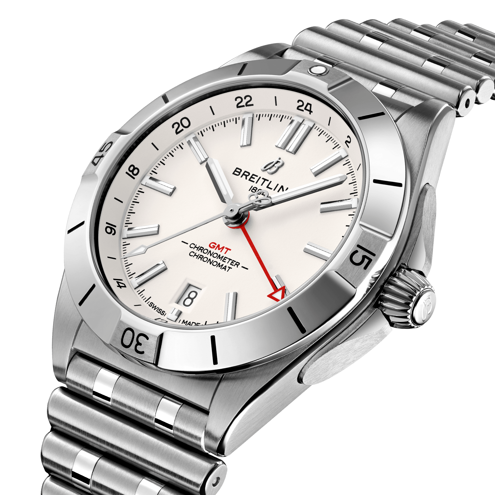 A32398101A1A1 Breitling Chronomat 40 GMT vit