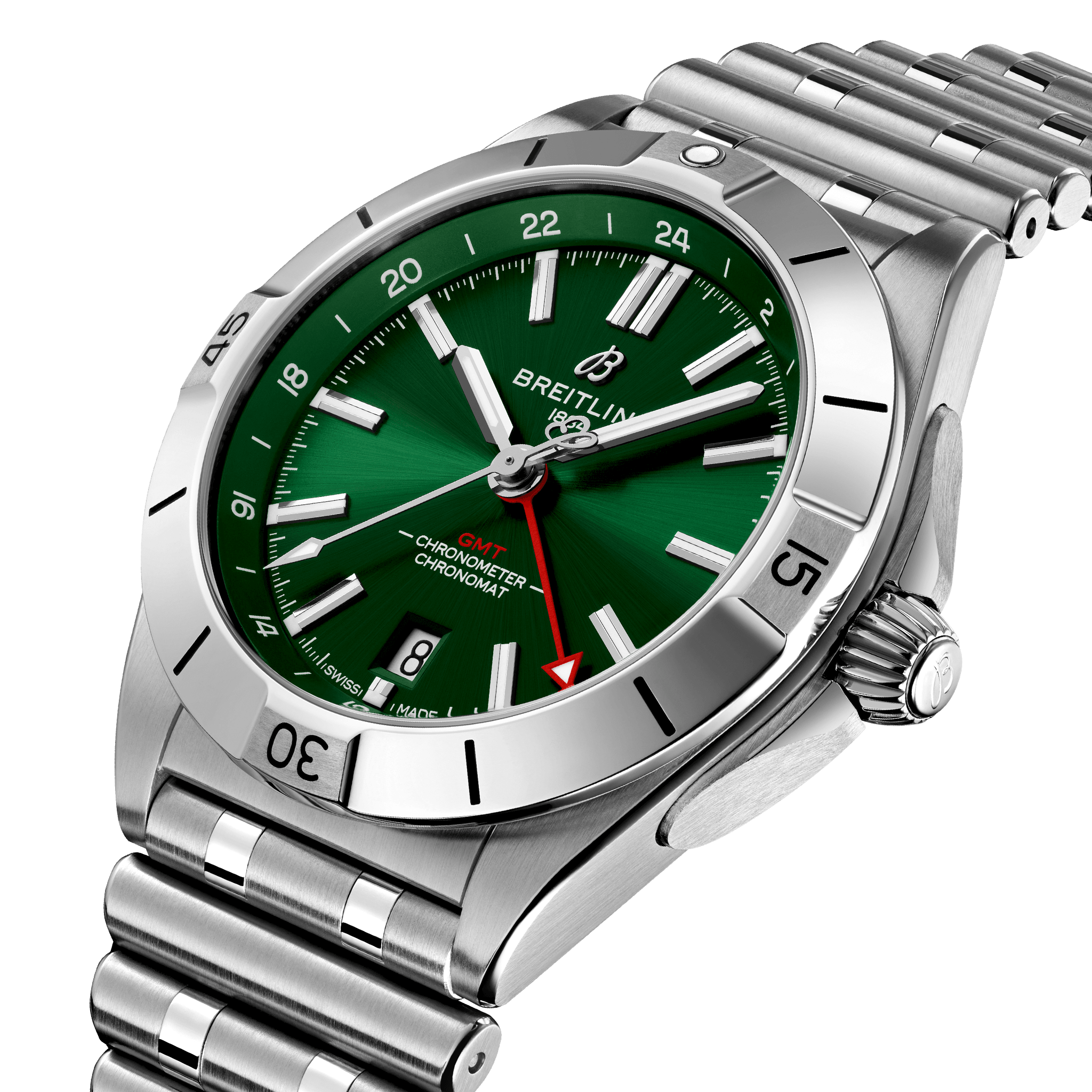 A32398101L1A1 Breitling Chronomat 40 GMT grön