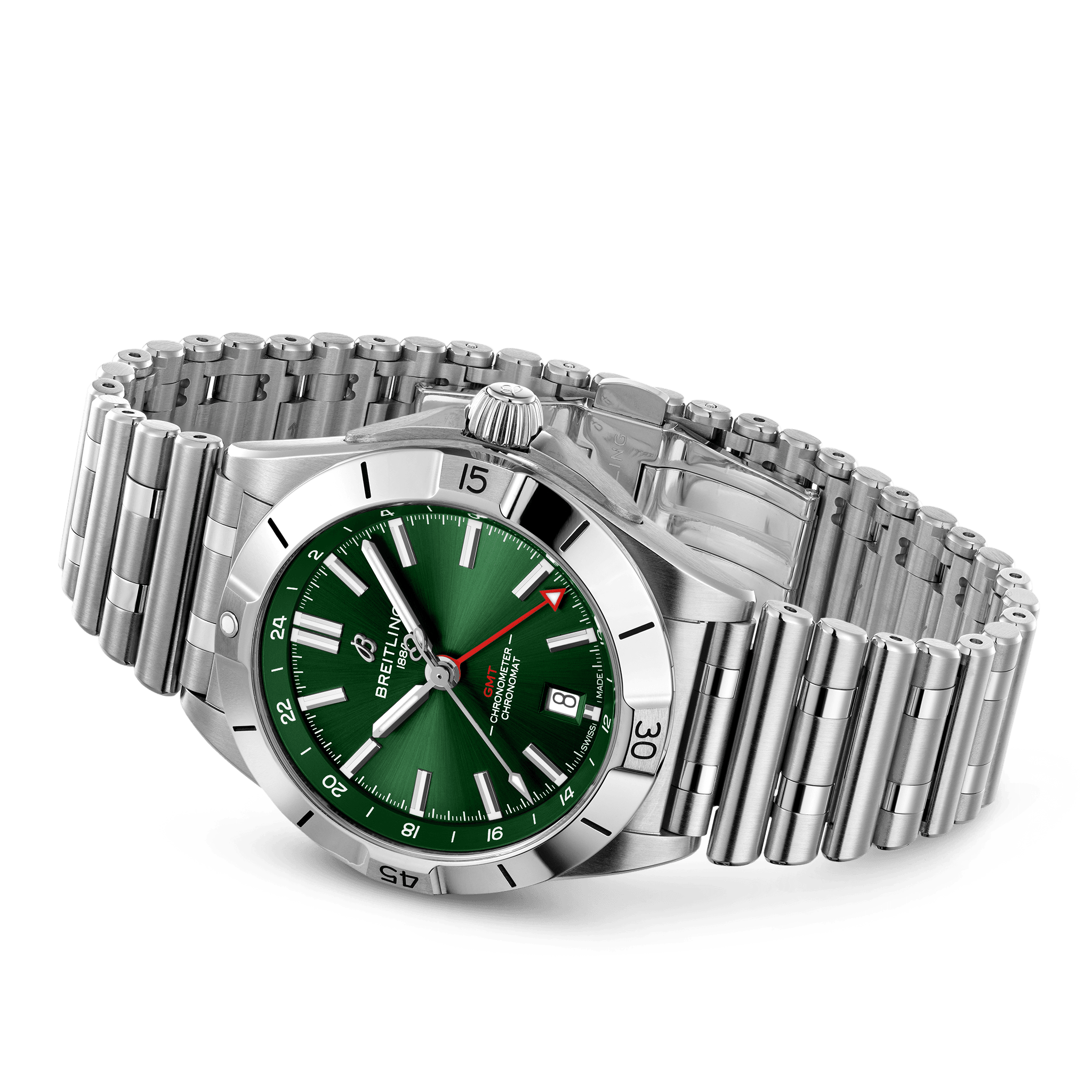 A32398101L1A1 Breitling Chronomat 40 GMT grön
