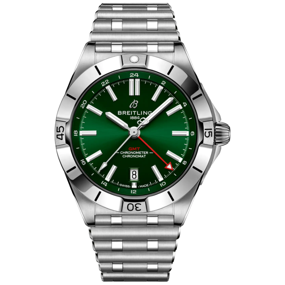 A32398101L1A1 Breitling Chronomat 40 GMT grön