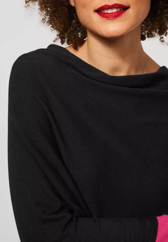 New Asymetric Fine Knit Poncho - Street One - 4