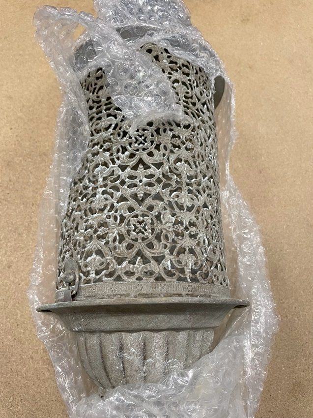 Hänglykta - Lykta - Ljuslykta - Antikgrå - 41x14 cm - 3