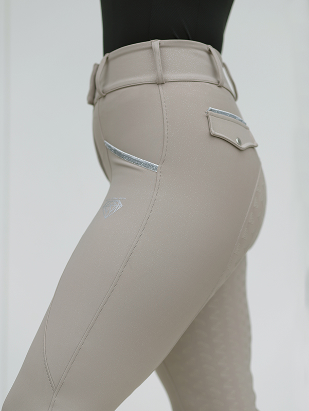 Breeches "second skin" BEIGE SUPERGLITTERY - 4