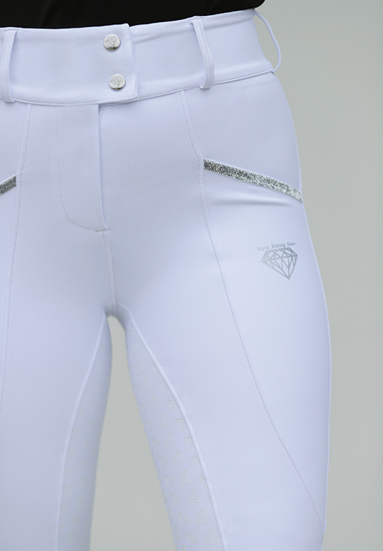 Breeches "second skin" WHITE SUPERGLITTERY - 3