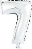 Gaggs Sifferballong Nr 7 Silver 35 cm