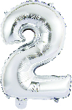 Gaggs Sifferballong Nr 2 86 cm, Silver