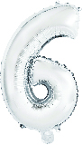 Gaggs Sifferballong Nr 6, 86 cm, Silver