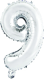 Gaggs Sifferballong Nr 9, 86 cm, Silver