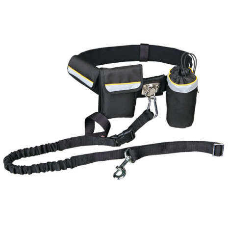 Trixie Hands-Free midjebälte 60 -120cm med Expanderkoppel 