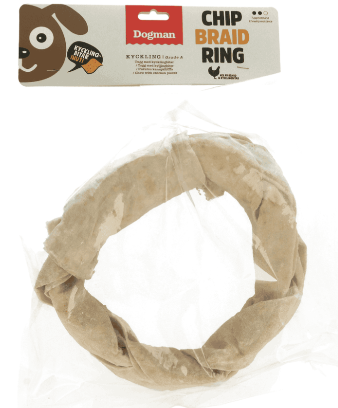 Dogman Chicken Chip braid ring White XXL
