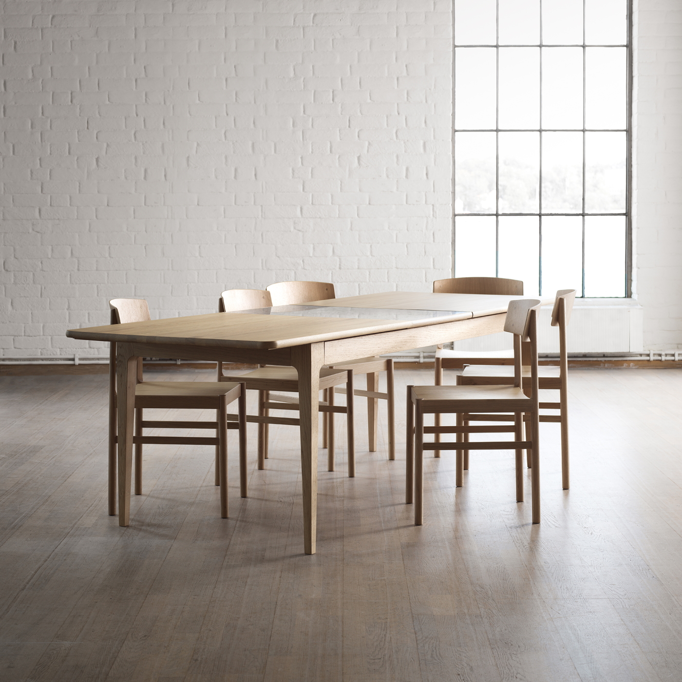 Matbord Höllviken 190 - 290 x 90  cm ek Mavis  - 4