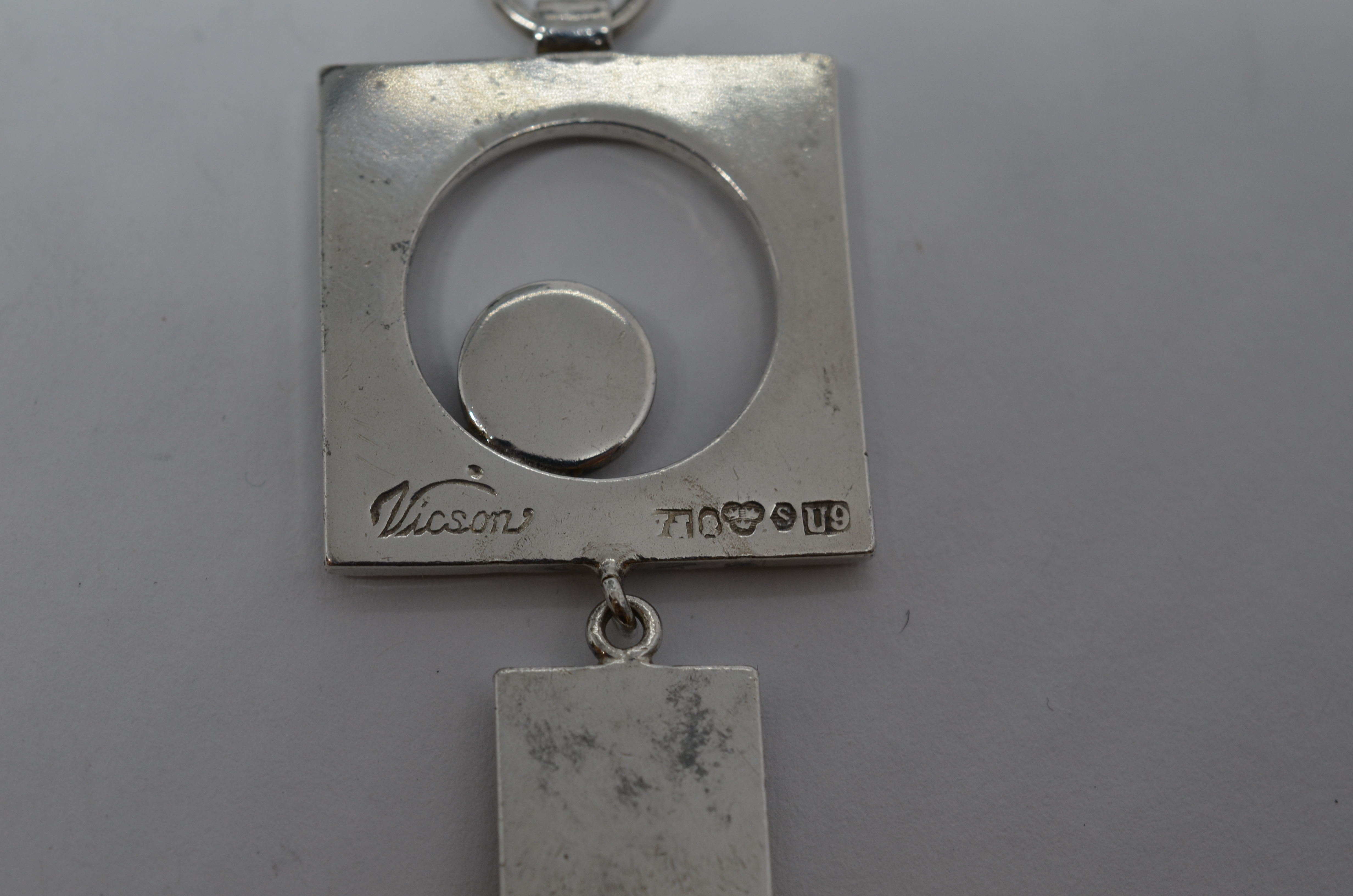 Vintage silver necklace, Victor Jansson  - 5