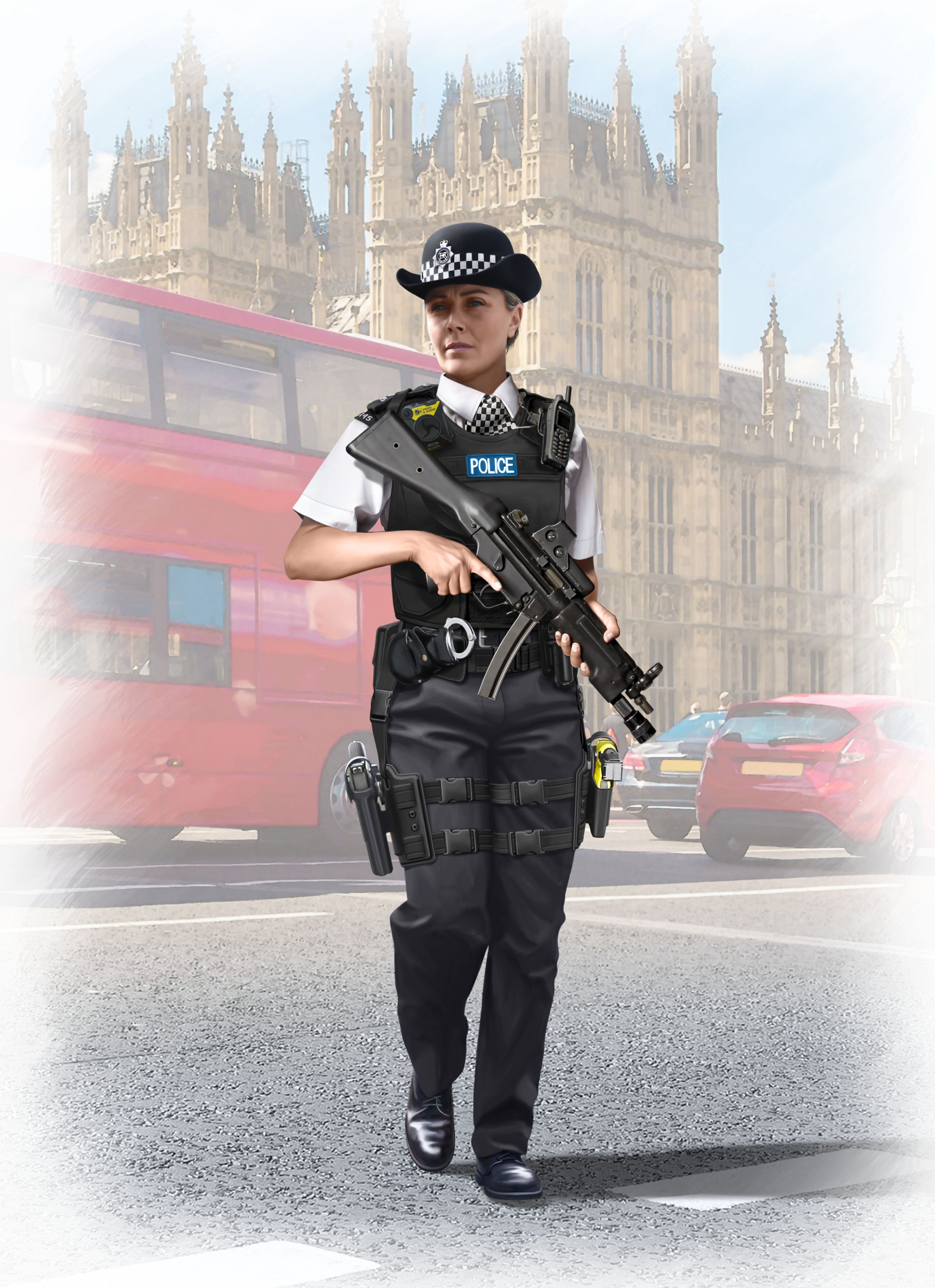 British Police Female Officer