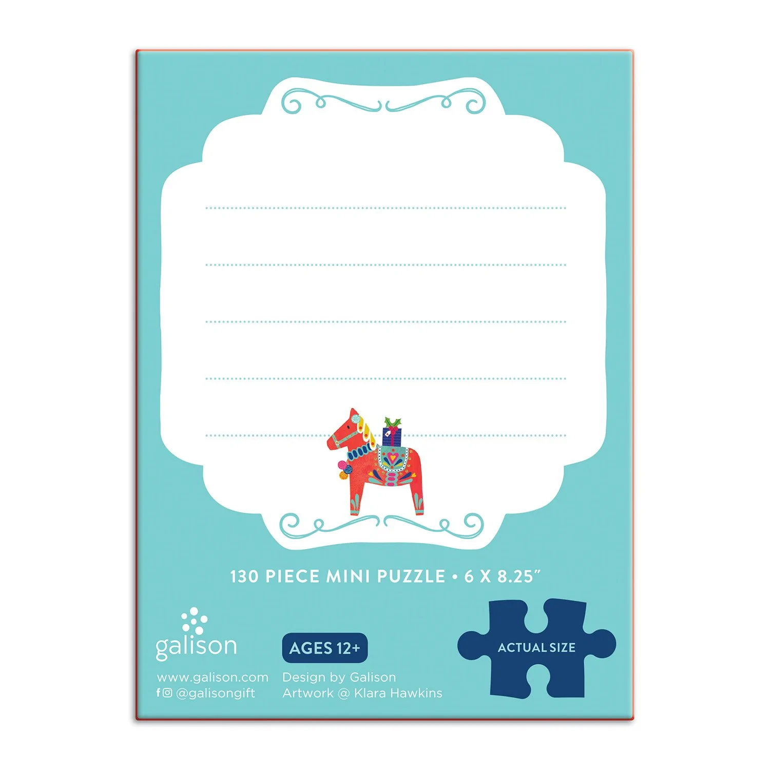 Holiday Stamps 100 Piece Mini Jigsaw Puzzle - 4