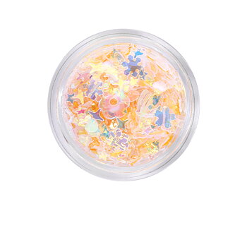 Dekoration till Resin -  Resin & paljetter  , Gul Beige