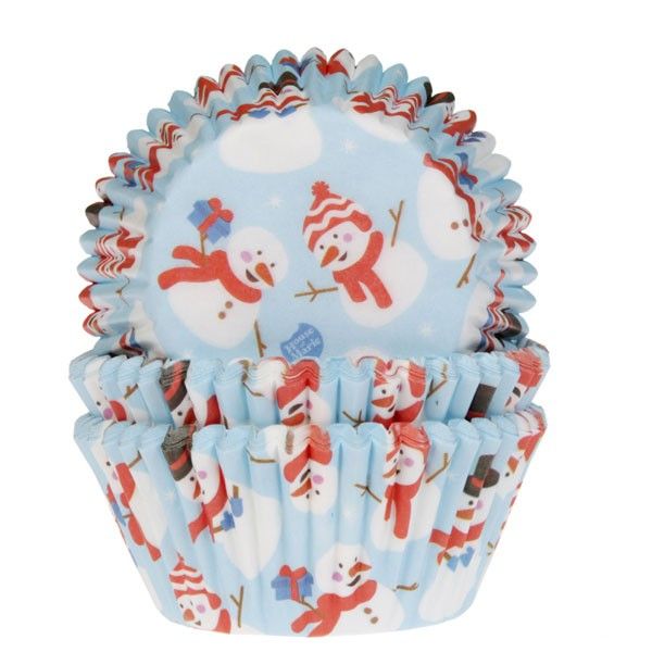 Muffinsformar Snögubbe 50-pack