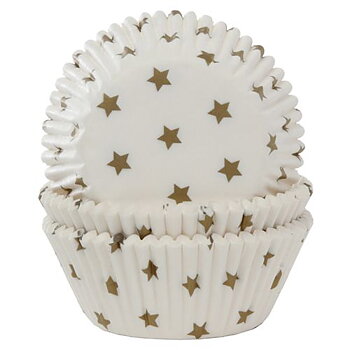 Muffinsformar Guld Stjärnor 50-pack