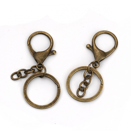 Key clasp ring  Key , Bronze - 2