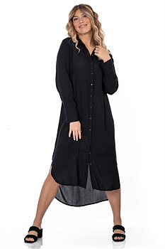 FOREVER SHIRT DRESS BLACK