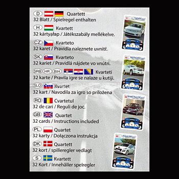HYBRID Kvartett MegaTrumpf Kortspel PIATNIK - K4