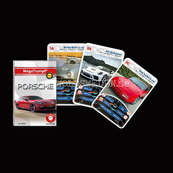 PORSCHE Kvartett MegaTrumpf Kortspel PIATNIK - K4