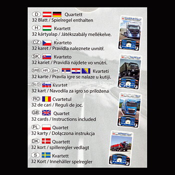 TRUCKS Kvartett MegaTrumpf Kortspel PIATNIK - K2