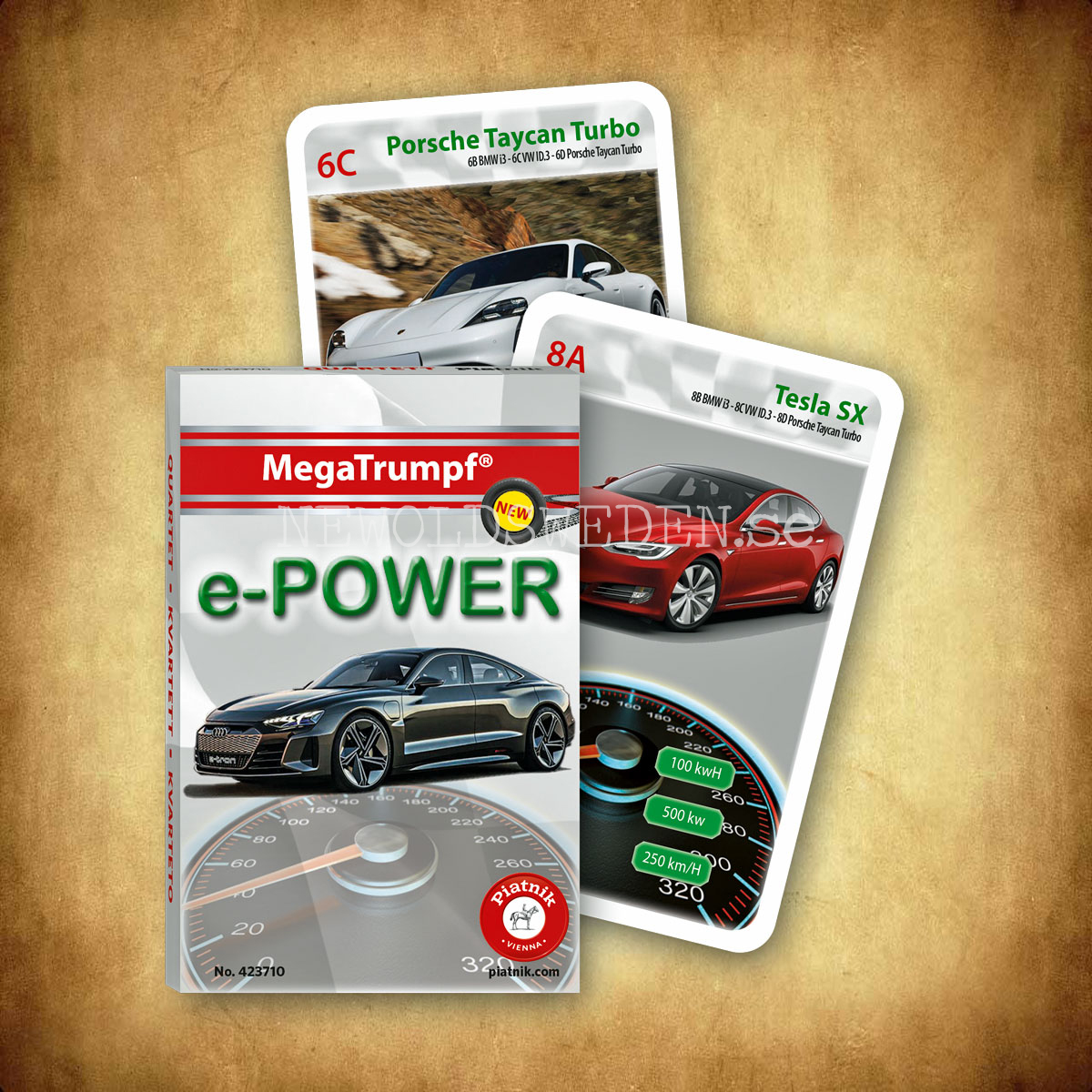 e-POWER Kvartett MegaTrumpf Kortspel PIATNIK - K5 - 3
