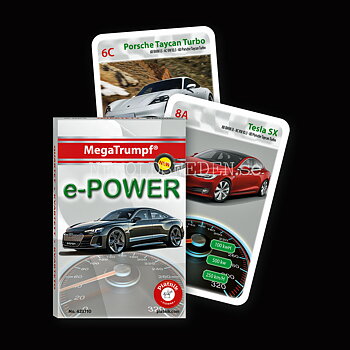 e-POWER Kvartett MegaTrumpf Kortspel PIATNIK - K5