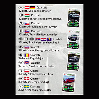 e-POWER Kvartett MegaTrumpf Kortspel PIATNIK - K5