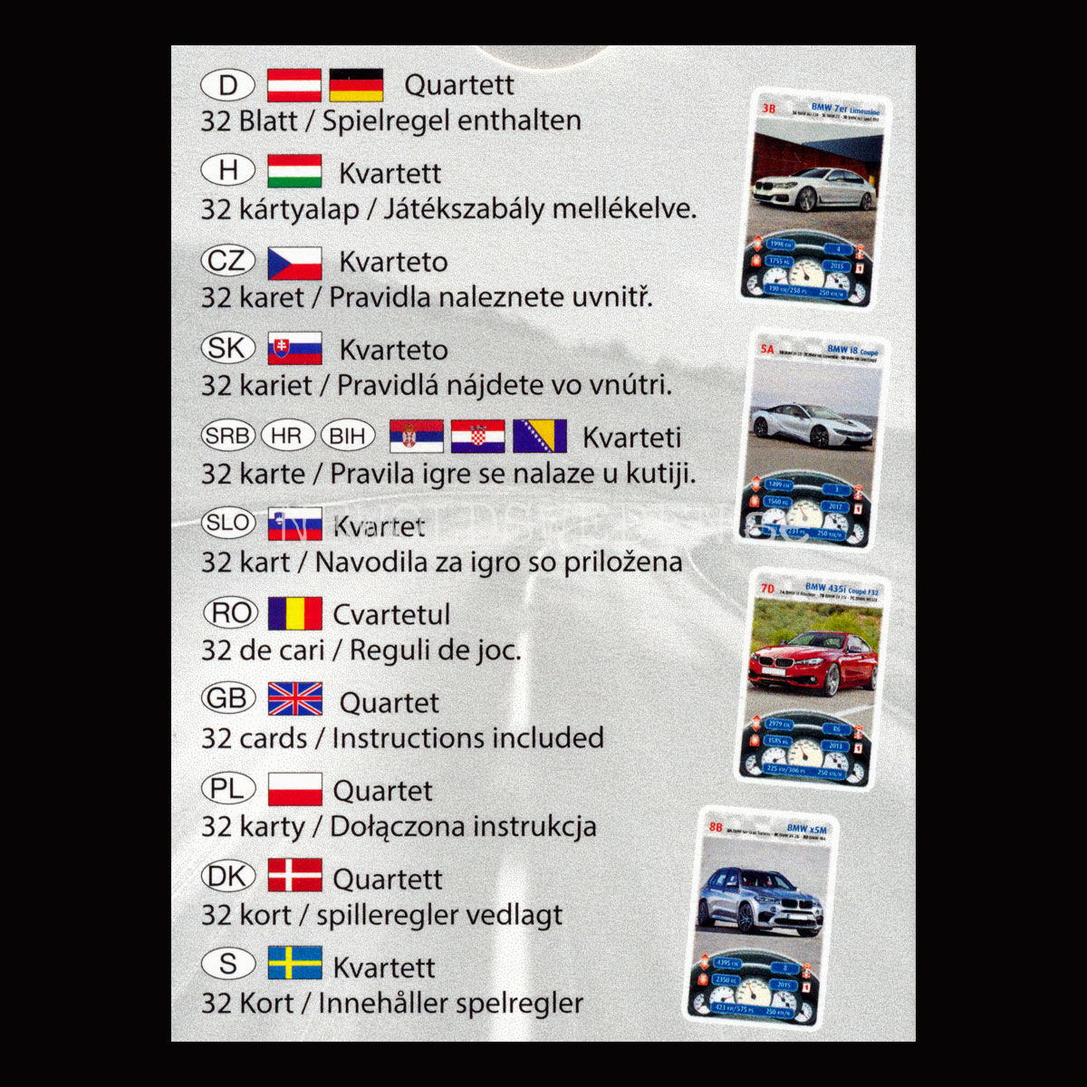 BMW Kvartett MegaTrumpf Kortspel PIATNIK - K4 - 2