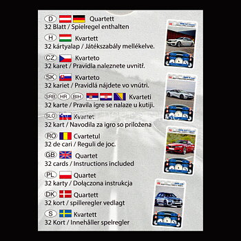 BMW Kvartett MegaTrumpf Kortspel PIATNIK - K4