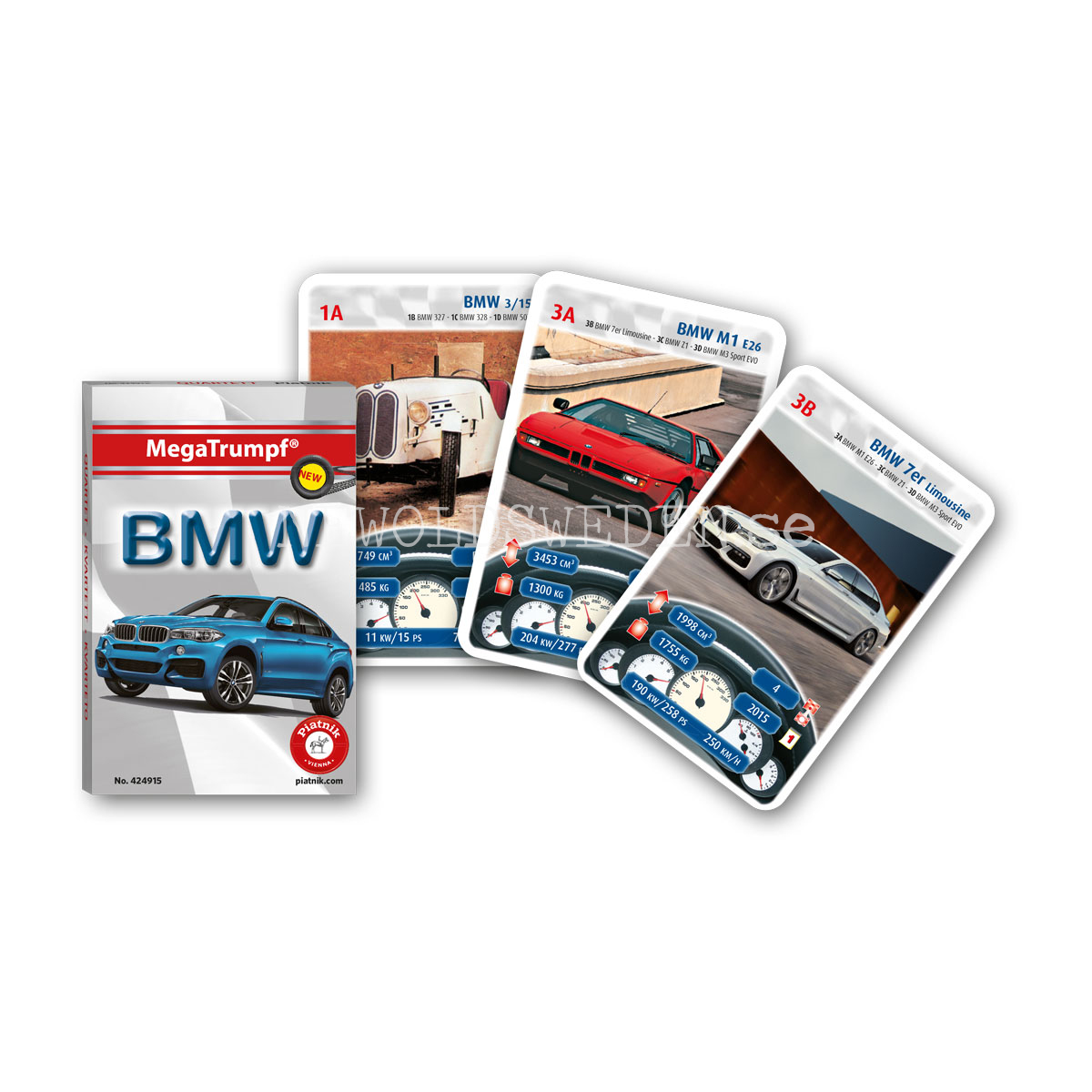 BMW Kvartett MegaTrumpf Kortspel PIATNIK - K4 - 4