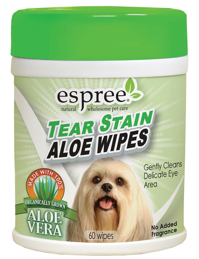Espree Tear Stain Aloe Wipes 60-Pack 