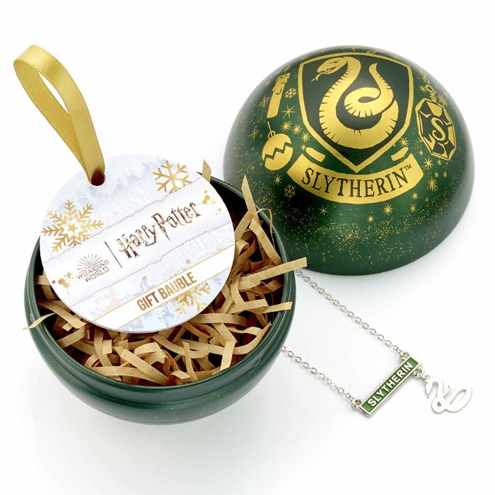 Harry Potter Julgranskula med Halsband Slytherin