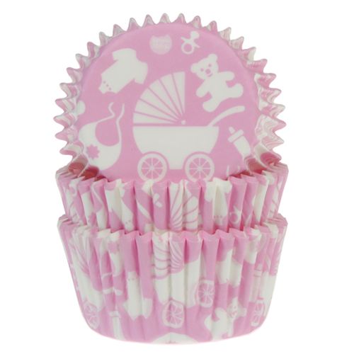 Muffinsformar Rosa Babyshower 30-pack