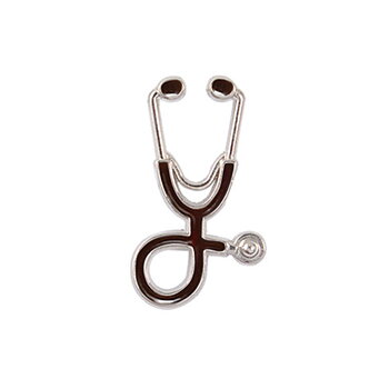 Brooches Stethoscope Gold Plated  Coffee