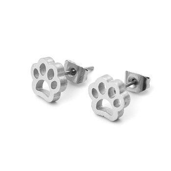 Earings   sStainless steel, Paws