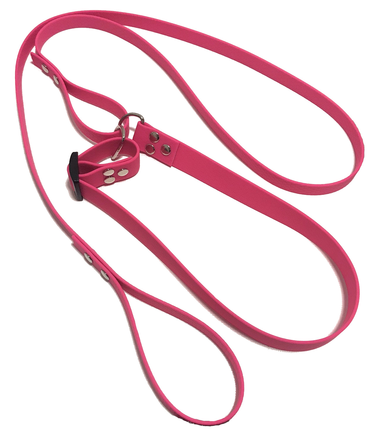 Allt-i-ett koppel Hexa Neonrosa