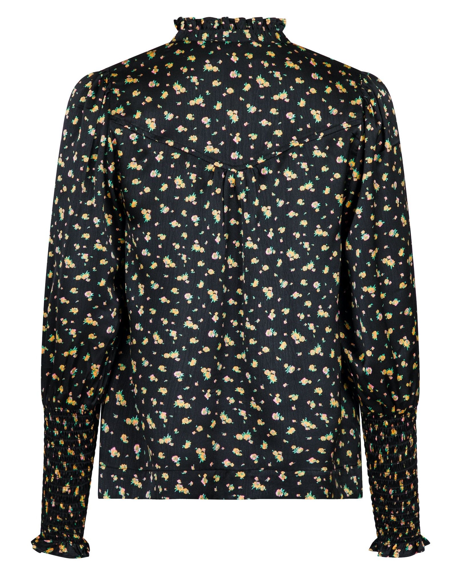 Neo Noir Camisa Precious Rose Blouse, Black - 2