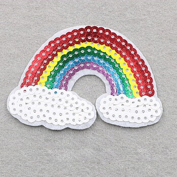 Patch Iron sew on,  rainbow