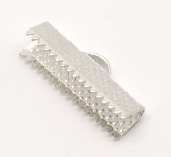 Fäste för band - , Silver 20x8mm - 2