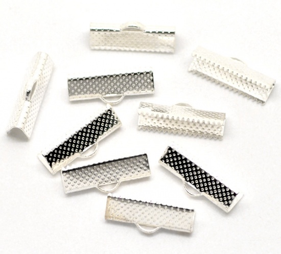 Fäste för band - , Silver 20x8mm