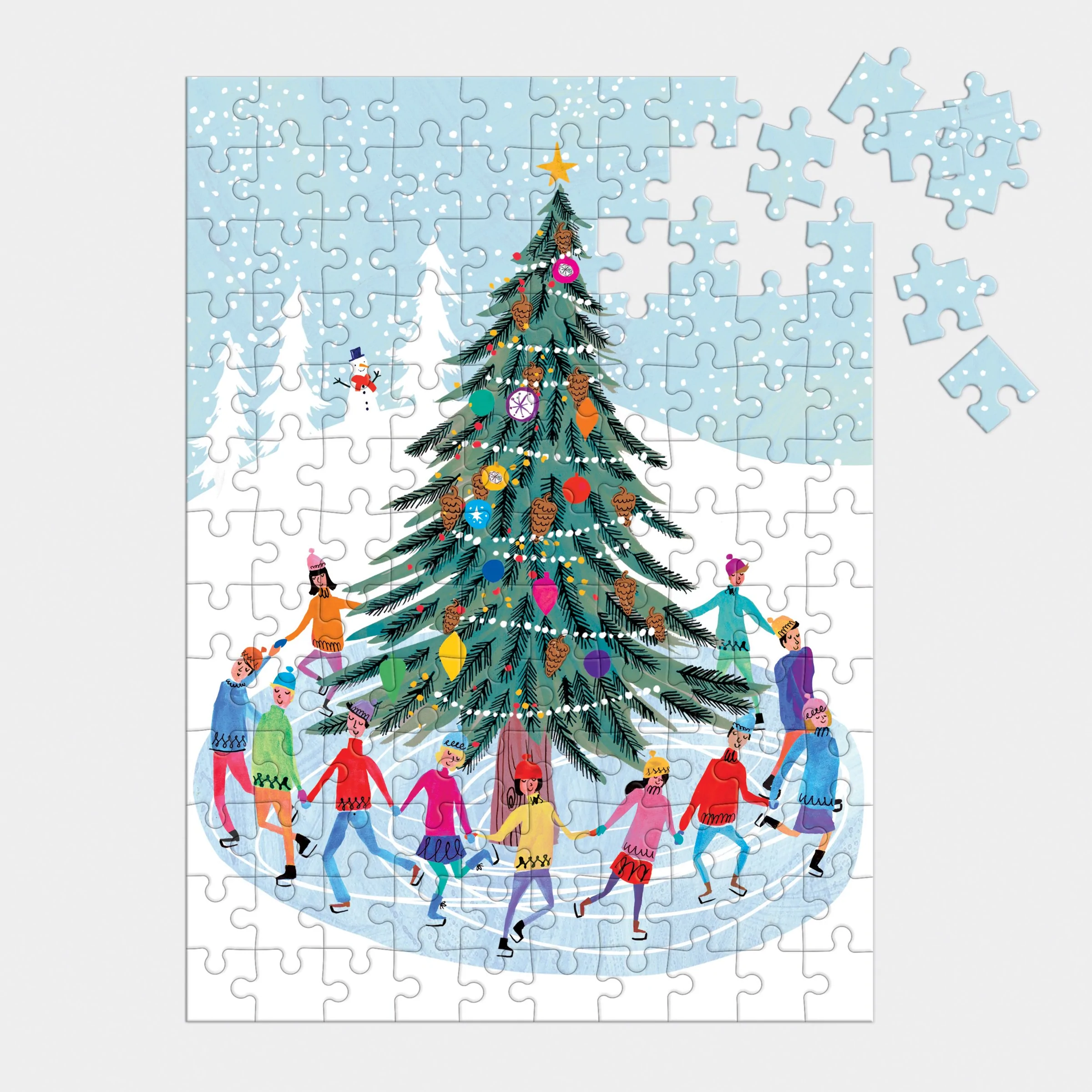 Tree Skaters 130 Piece Puzzle Ornament - 2