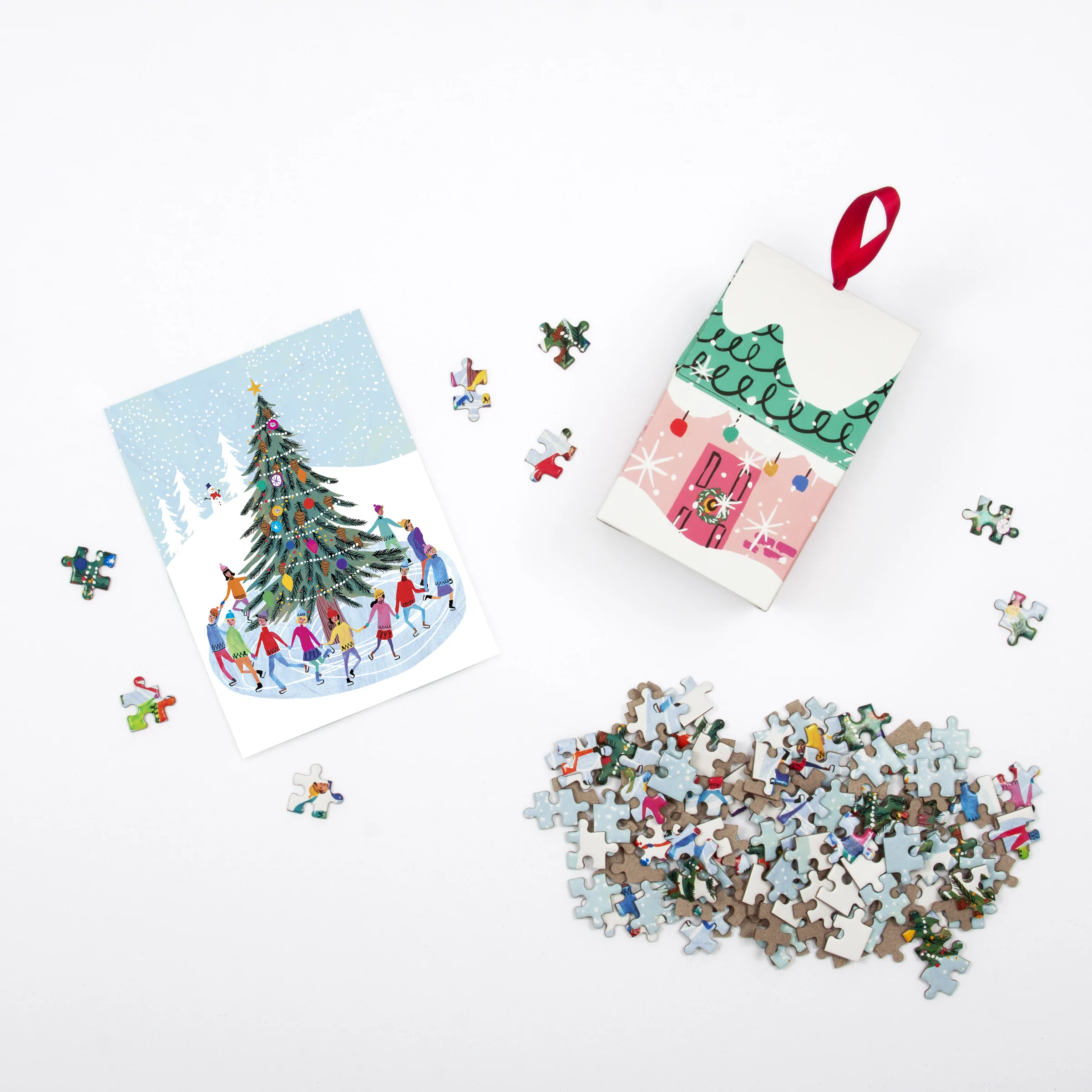 Tree Skaters 130 Piece Puzzle Ornament - 4